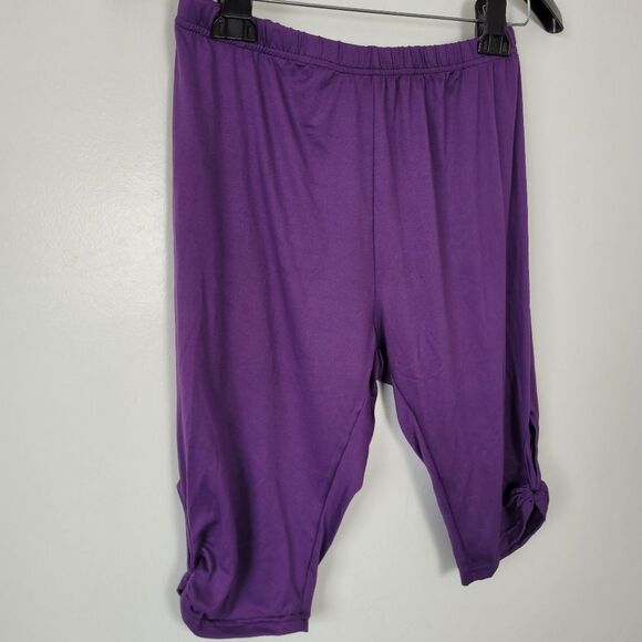 Set Of 3 NEW Biker Shorts Knee Length Under Skirt Modesty Red Purple White Large - Picture 12 of 14